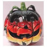 548 - TALAVERA-STYLE DECORATIVE JACK-O-LANTERN