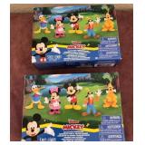 J1 - 2 MICKEY MOUSE COLLECTIBLE FIGURE SETS (L9)