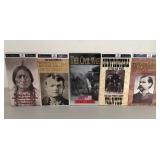 J1 - LOT OF CIVIL WAR & WESTERN HISTORY VHS TAPES