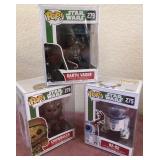 J1 - LOT OF THREE STAR WARS FUNKO POP FIGURES
