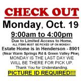 AUCTION PICK UP DAY & HOURS