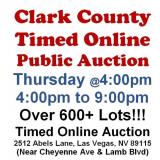 WELCOME TO OUR THUR. @4pm ONLINE PUBLIC AUCTION