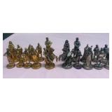 M - MEDIEVAL STYLE METAL CHESS PIECES (G67)