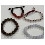 FENG-SHUI STONE BEAD BRACELETS