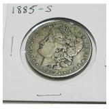 1885-S MORGAN SILVER DOLLAR