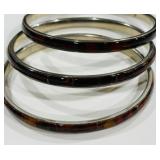 TORTOISE SHELL BANGLES