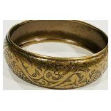 GRAPE LEAVES BRASS BANGLE