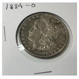 1884-O MORGAN SILVER DOLLAR