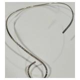 H- SILVER PLATED S-CURVE CHOKER