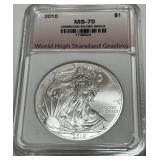 2010 AMERICAN EAGLE SILVER DOLLAR MS70
