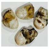 TWO SETS ELK IVORY