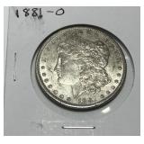 1881-O MORGAN SILVER DOLLAR