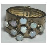 14KT GOLD SIZE 8 OPAL RING 5.70GRS
