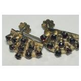 14KT GOLD GEMSTONE EARRINGS 5.90GRS