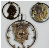 VINTAGE COIN CUT-OUT MADE FROM US COINS