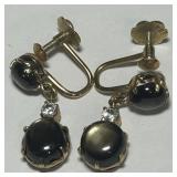 14KT GOLD EARRINGS WITH GEMSTONES 4.50GRS