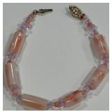 ANTIQUE PINK STONE BRACELET