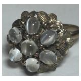 14KT GOLD SIZE 7.5 MOONSTONE RING 4.60GRS