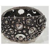 H- ANTIQUE SILVER-TONE BRACELET
