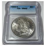 1885-O MORGAN SILVER DOLLAR MS63