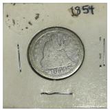 1854 SILVER QUARTER