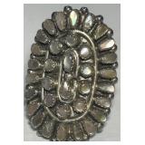 STERLING SILVER SIZE 8 RING 7.80GRS