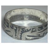 STERLING SILVER BANGLE BRACELET 38.70GRS
