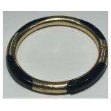 14KT GOLD ONYX BANGLE BRACELET