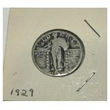 1929 LIBERTY SILVER HALF DOLLAR
