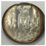 STERLING SILVER THE DEATH OF HAMAN 41.30GRS