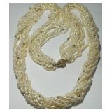 PEARL NECKLACE WITH 14KT GOLD CLASP