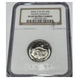 2006-S CLAD 25C SOUTH DAKOTA PR69 ULTRA CAMEO