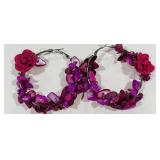 H- VIBRANT PINK EARRING