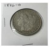 1886-O MORGAN SILVER DOLLAR