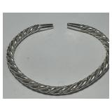 STERLING SILVER BANGLE BRACELET 21.50GRS
