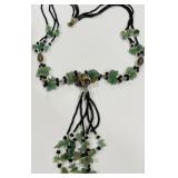 VINTAGE BOHEMIAN JADEITE NECKLACE