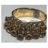 10KT GOLD SIZE 7 CITRINE RING 5.50GRS