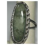 STERLING SILVER SIZE 8 RING 7.7 GRS