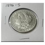 1896-S MORGAN SILVER DOLLAR