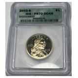 2002-S 1 DOLLAR SACAGAWEA PR70 DCAM