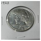 1923 PEACE SILVER DOLLAR