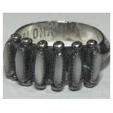 STERLING SILVER SIZE 6 RING 4.20GRS