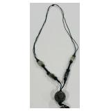 VINTAGE GREEN STONE NECKLACE