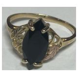 14KT GOLD SIZE 9.50 GEMSTONE RING 2.90GRS