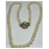 16INCH PEARL NECKLACE WITH 14KTGOLD CLASP
