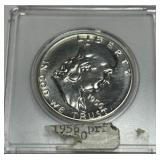 1956 FRANKLIN SILVER HALF DOLLAR