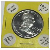 1963-P FRANKLIN SILVER PROOF HALF DOLLAR
