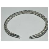 STERLING SILVER BANGLE BRACELET 21.40GRS