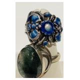 SILVER-TONE RINGS