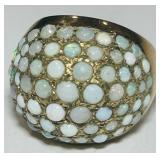 14KT GOLD SIZE 7 OPAL RING 5.30GRS